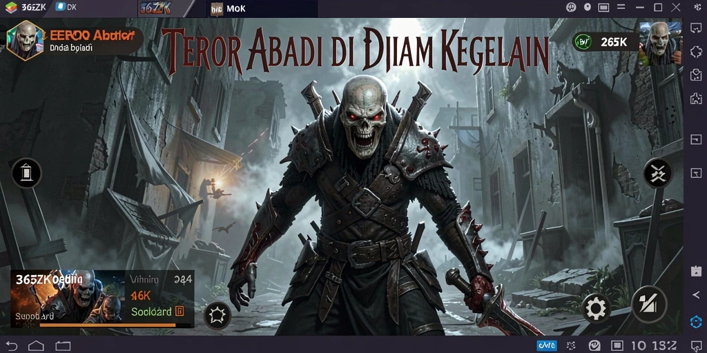 Screenshot menampilkan momen ketegangan dalam gameplay 365ZK.
