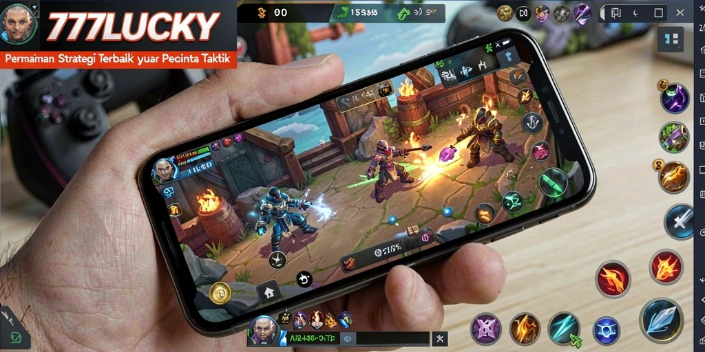 Tampilan gameplay seru dari <strong>777LUCKY</strong> yang menunjukkan pertempuran strategi.