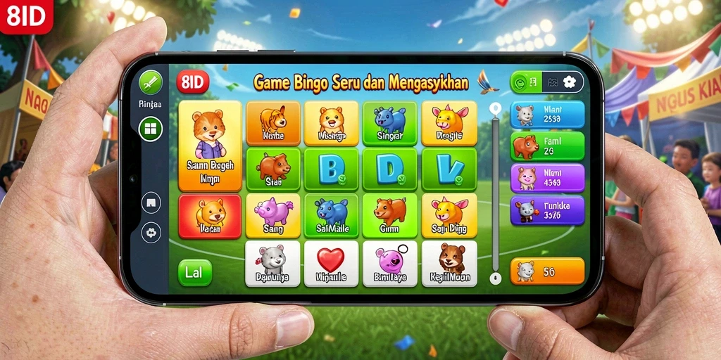 Screenshot gameplay seru di aplikasi 8ID Bingo.
