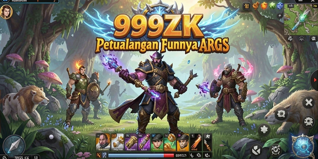 Pertarungan seru dalam dunia fantasi ARPG 999ZK.