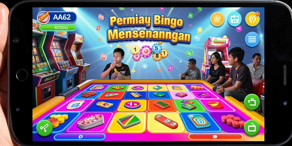 Screenshot gameplay AA62 menampilkan suasana Bingo yang seru dan interaktif.