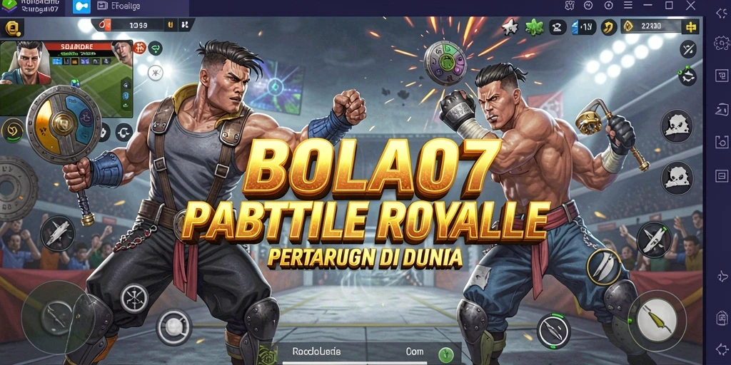 Tangkapan layar menampilkan pertarungan mendebarkan dalam BOLA07.