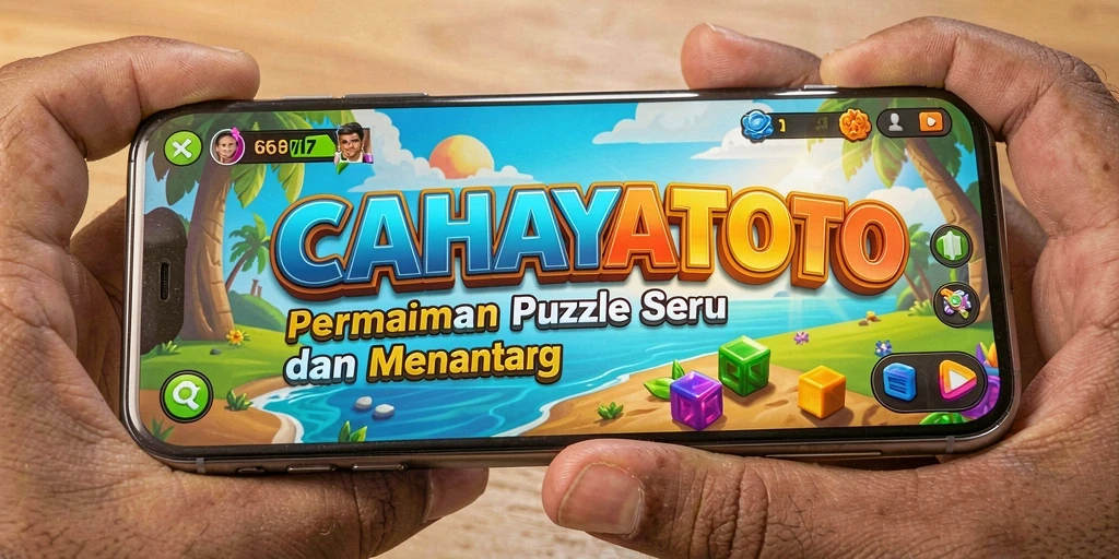 Tampilan gameplay seru dalam CAHAYATOTO yang menantang.