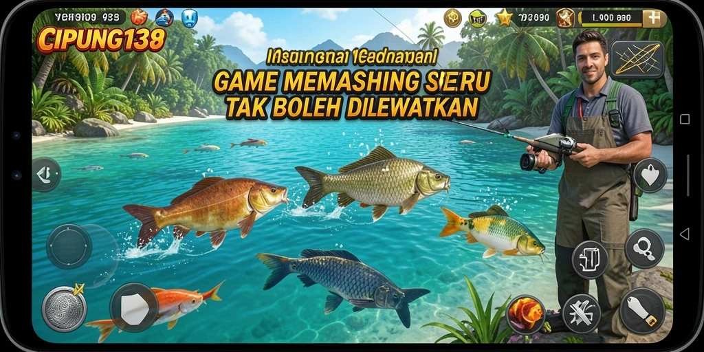 Screenshot CIPUNG138: Menampilkan pengalaman memancing yang menarik dan menantang.