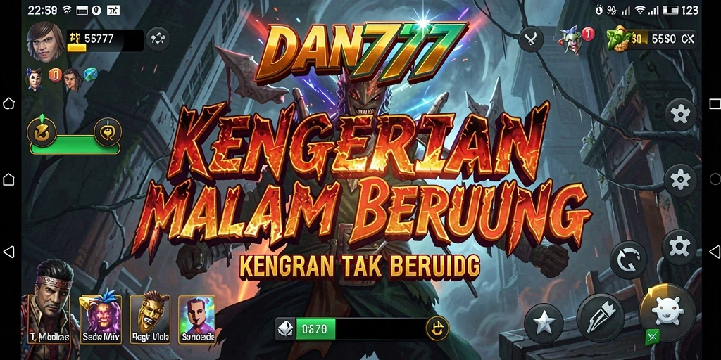 Tampilan gameplay mendebarkan dari DAN777 yang penuh dengan kegelapan.