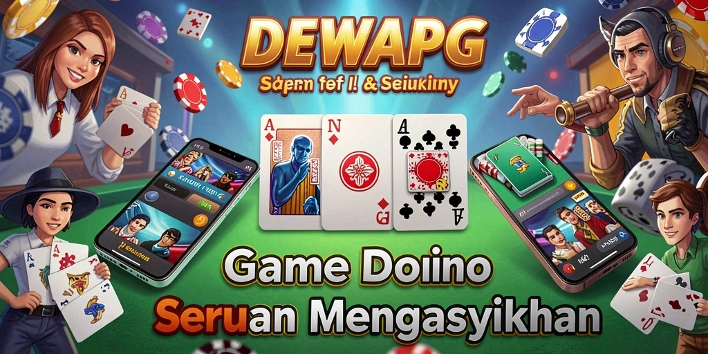 Tampilan screenshot DEWAPG yang menampilkan gameplay domino yang seru.