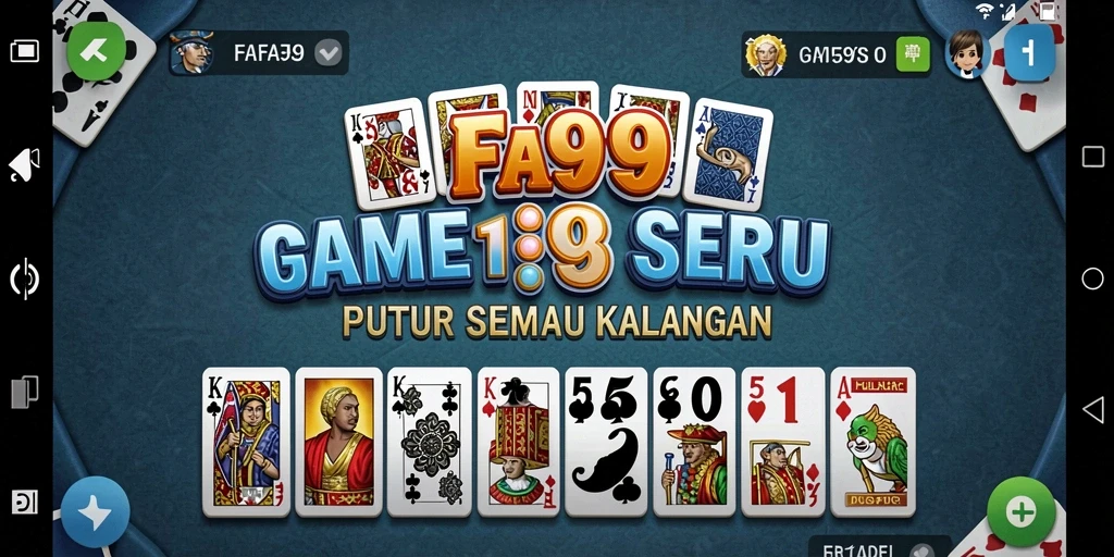 Tampilan seru gameplay domino di FA99.