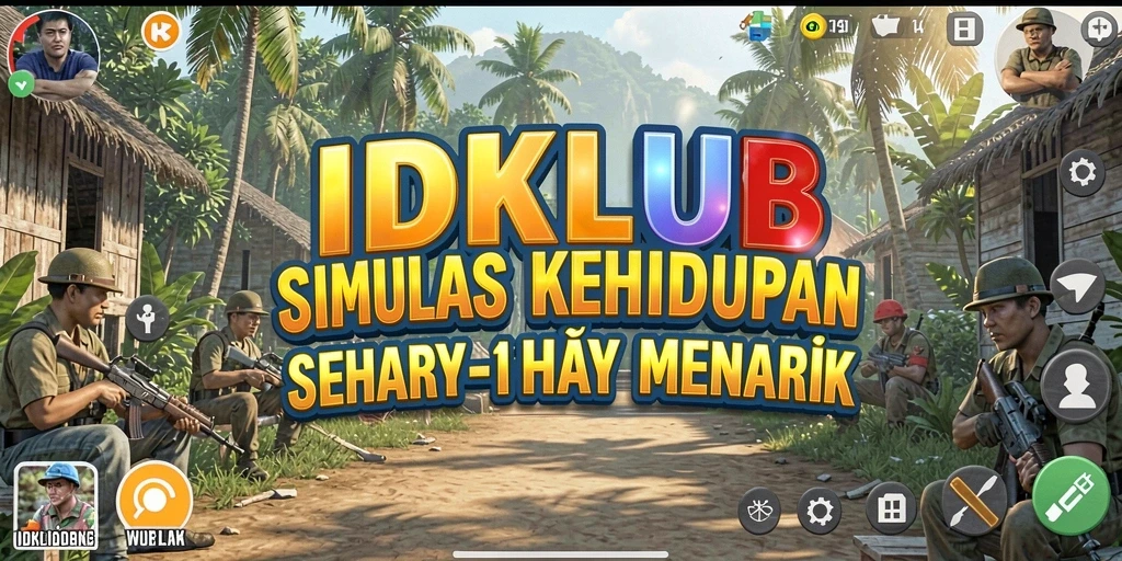 Tampilan menarik dari gameplay IDKLUB yang menggambarkan kehidupan sehari-hari.
