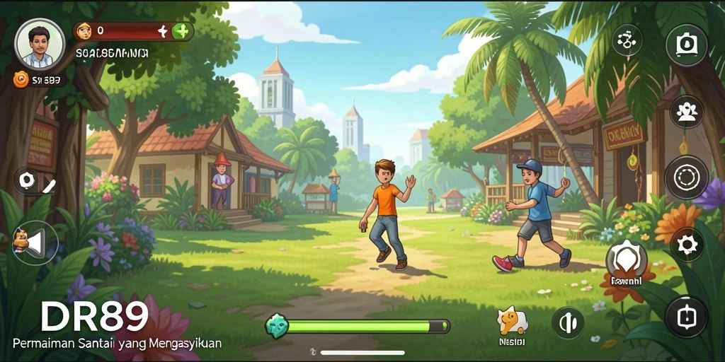 Tampilan gameplay yang menarik dan penuh warna dari IDR89.
