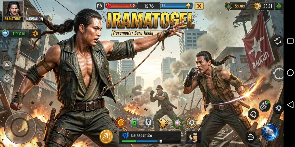 Gameplay action yang mendebarkan di IRAMATOGEL, penuh aksi dan tantangan.