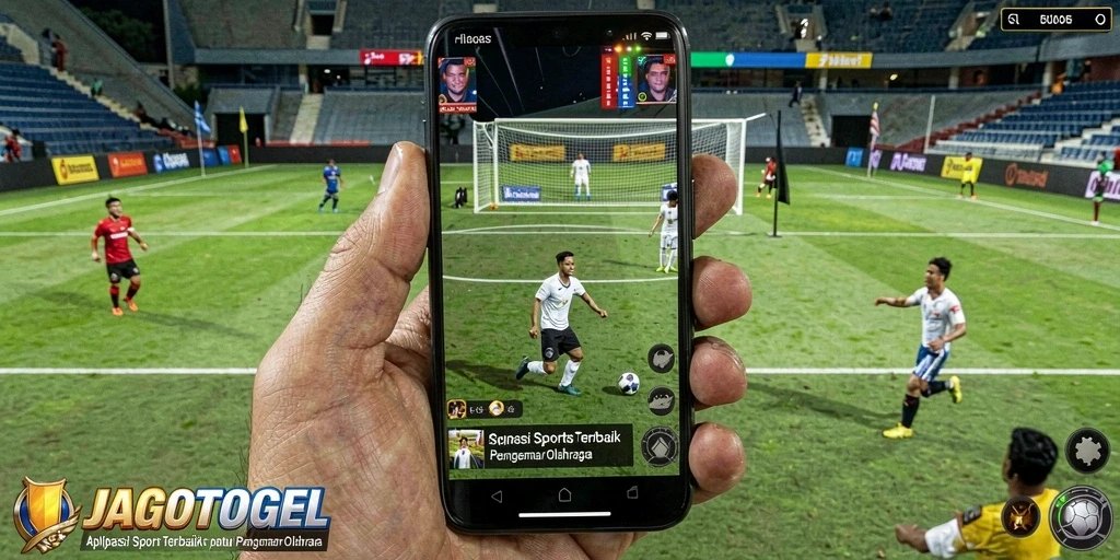 Screenshot utama JAGOTOGEL menampilkan aksi seru dalam permainan olahraga.