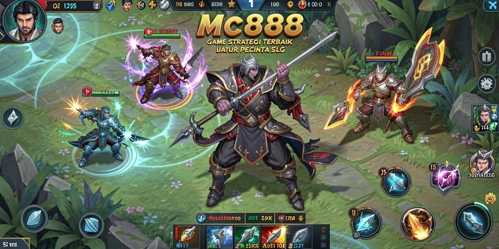 Tampilan gameplay menarik dan strategi mendalam di MC888.