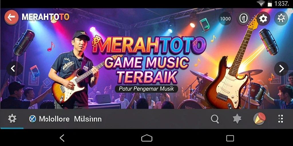 Screenshot gameplay menunjukkan keseruan bermain musik di MERAHTOTO.
