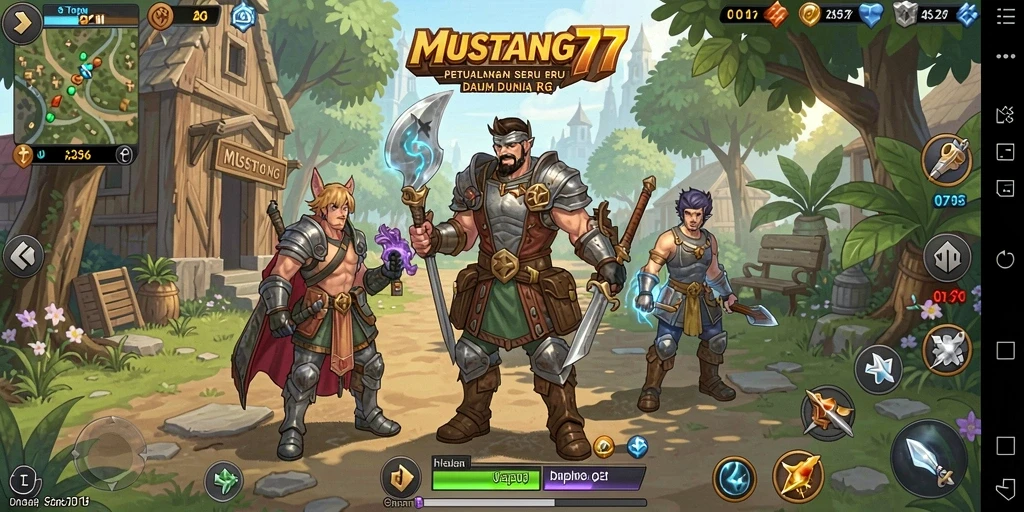 Tampilan menarik dari gameplay MUSTANG77 yang epik.
