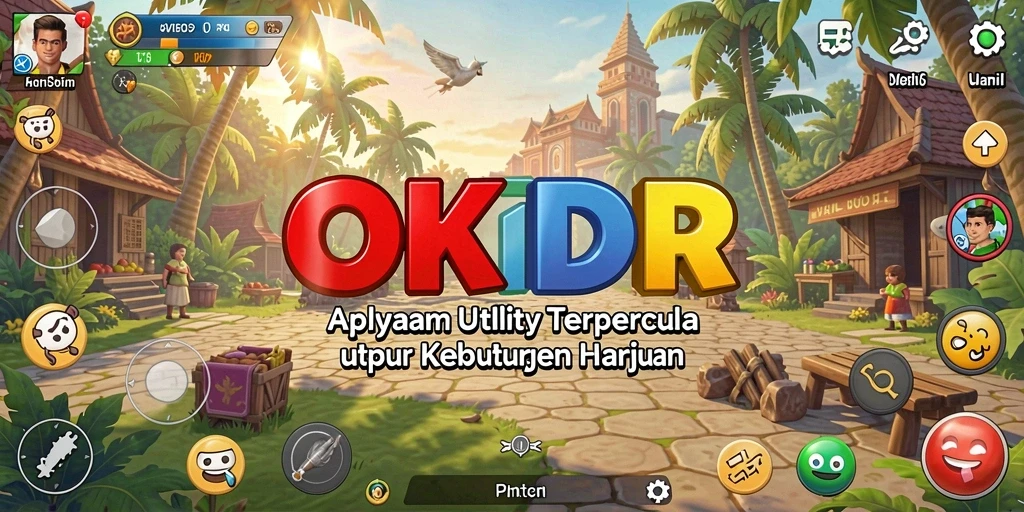 Tampilan antarmuka pengguna aplikasi OKIDR yang sederhana dan mudah digunakan.