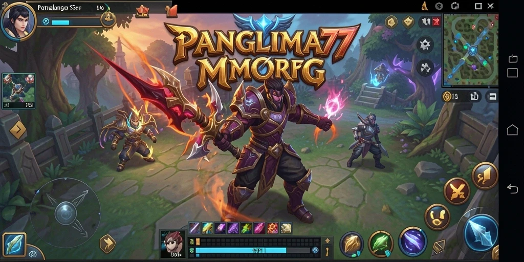 Tampilan gameplay menarik dari game MMORPG PANGLIMA77.