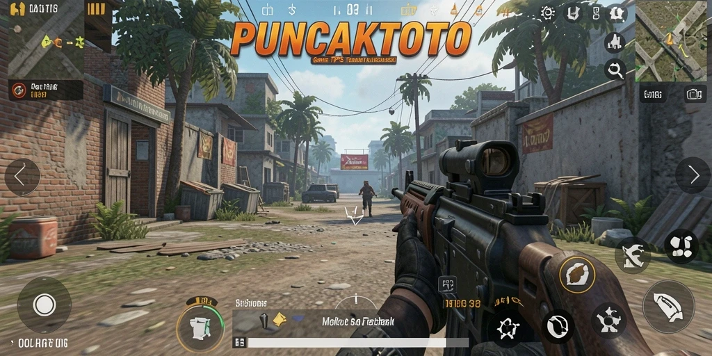 Tampilan screenshot gameplay <strong>PUNCAKTOTO</strong> saat pertempuran seru berlangsung.