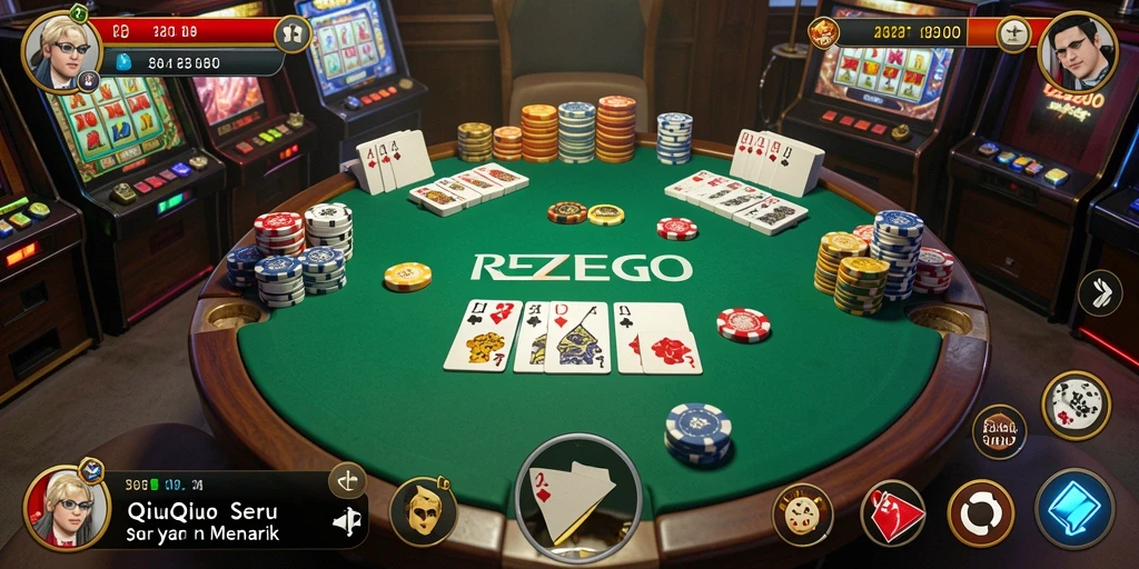 Gameplay seru REZEGO yang menghibur pemain QiuQiu.