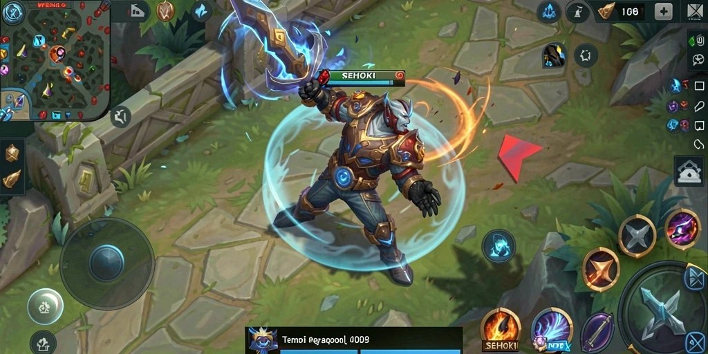 Gameplay seru SEHOKI dengan aksi MOBA yang mendebarkan.