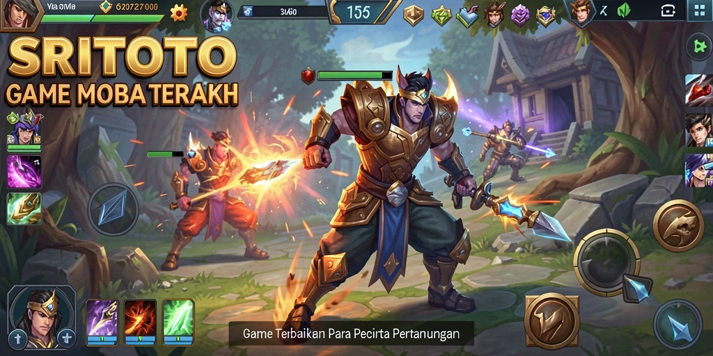Tangkapan layar gameplay SRITOTO menunjukkan aksi pertarungan yang mendebarkan.