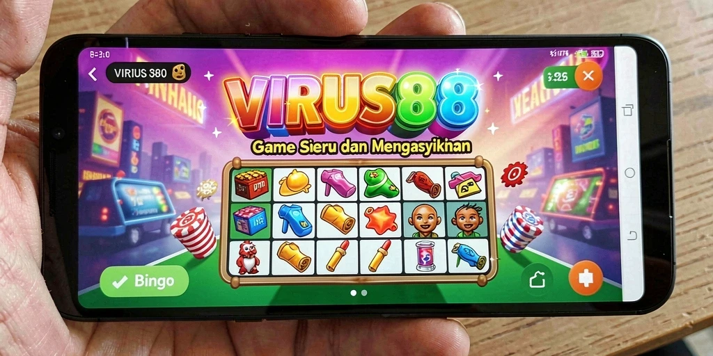 Screenshot gameplay Bingo yang seru dan interaktif dari VIRUS88.